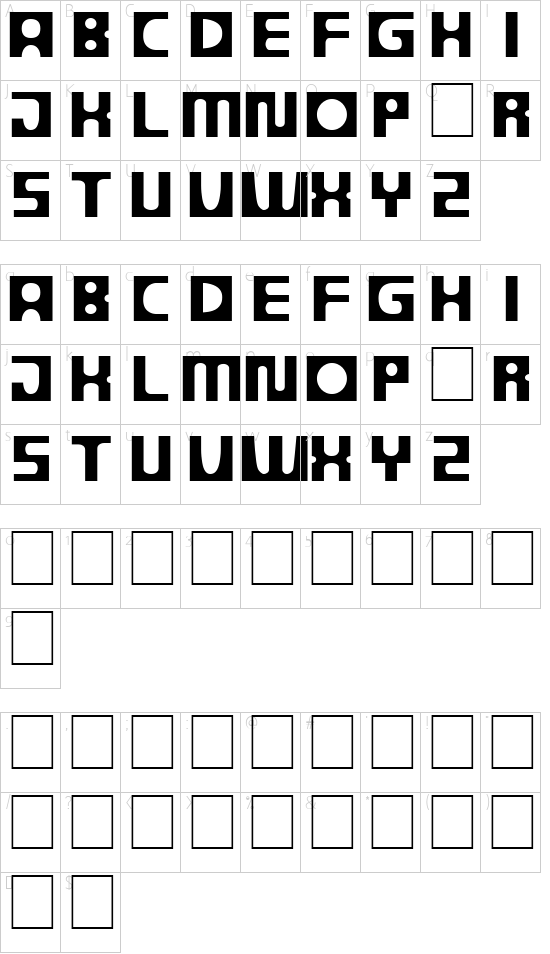 Unterschiedliche Zeichen in der Tattoo Vorlage