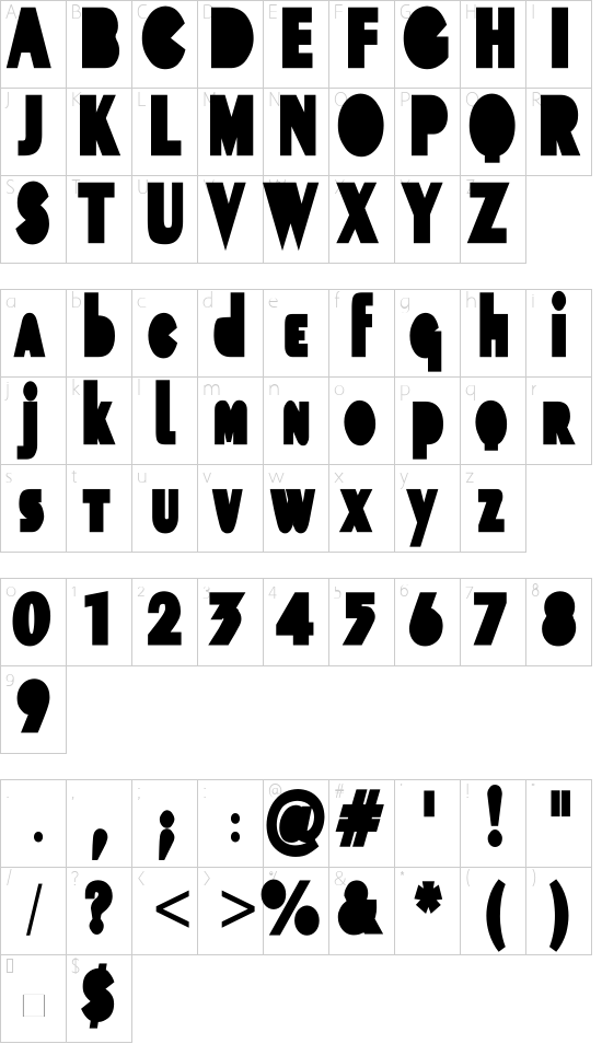 Unterschiedliche Zeichen in der Tattoo Vorlage