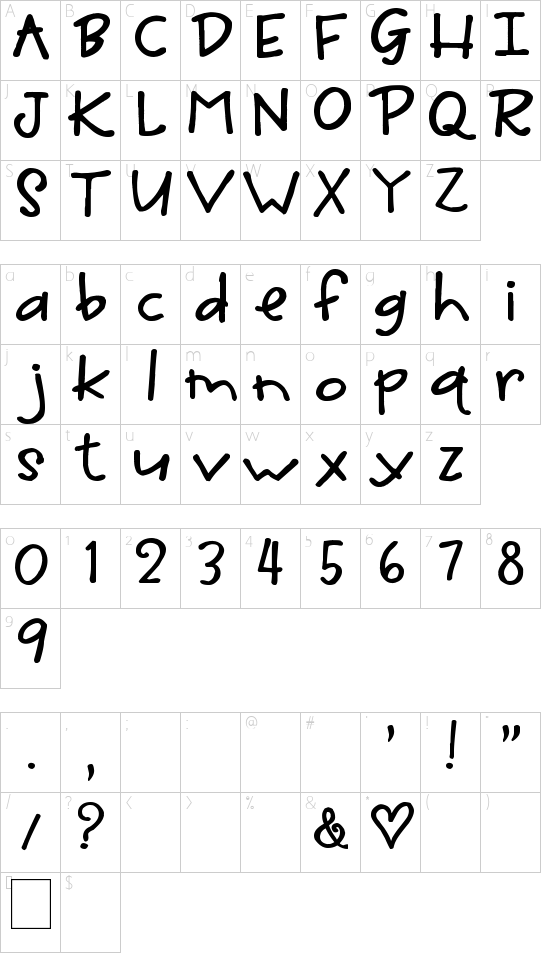 Unterschiedliche Zeichen in der Tattoo Vorlage